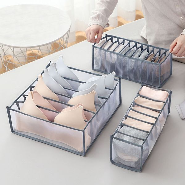 

underwear bra socks panty storage boxes home dormitory office cabinet organizers wardrobe closet drawer organization box divider