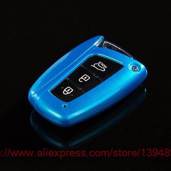 

abs car refiting key bag/key cover/key case fit for hyundai grand santafe equus genesis ix45, Silver