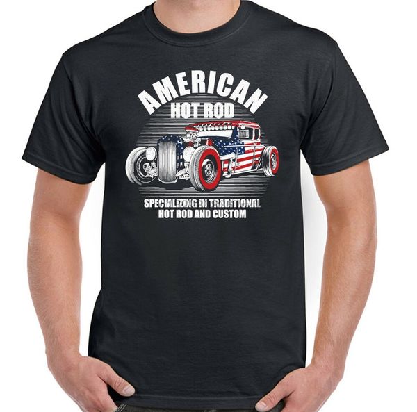 

rod t-shirt american mens classic usa gas custom car enthusiast
