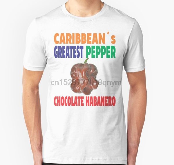 

men tshirt chocolate habanero caribbean greatest pepper t shirt printed t-shirt tees top