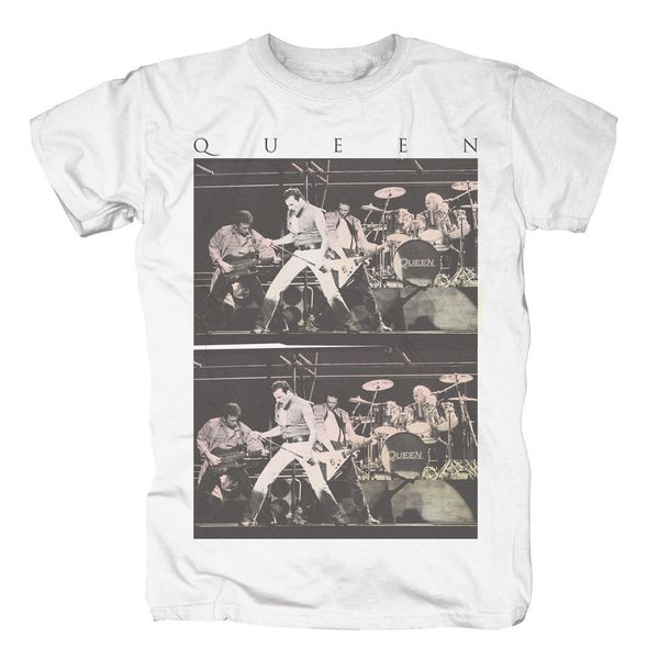 

queen - live - official mens t shirt cartoon print short sleeve t-shirt novelty o-neck