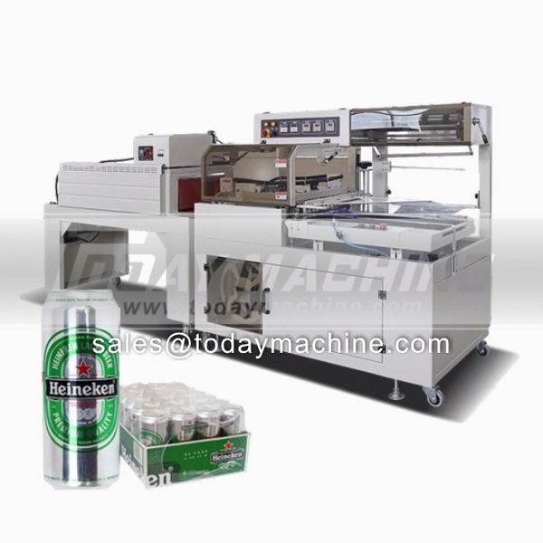 

seal plastic film pvc label tube heat sleeve labels cutting wrapping shrink bottle packing machine