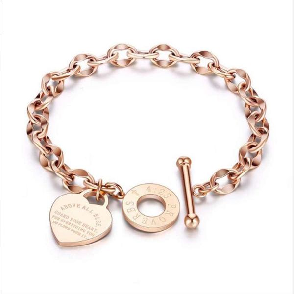 

women jewelry titanium steel o-chain lettering couple bracelet so030, Black