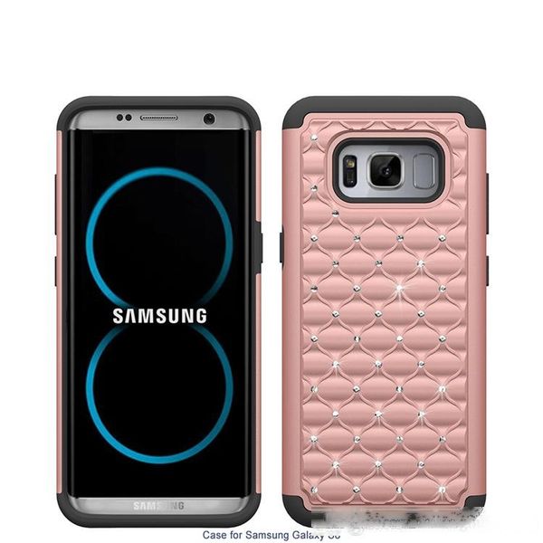 

bling crystal cases for iphone xs xr xs max alcatel 7 lg q7 plus silicone pc tpu dirt-resistant shockproof sell cell phone case