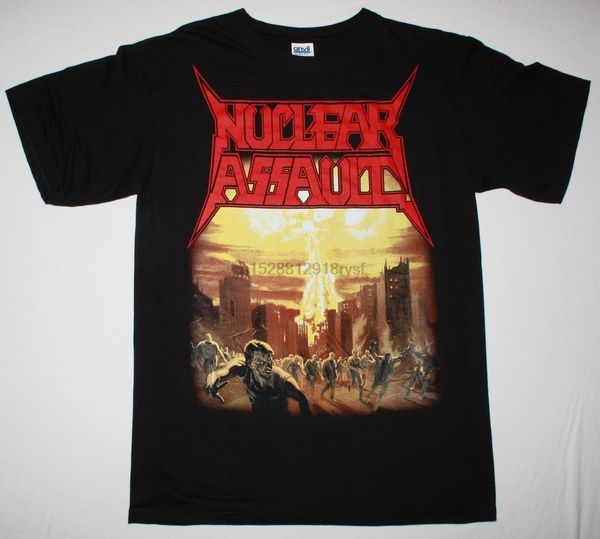 

nuclear assault game over thrash s.o.d. anthrax exodus mod new black t-shirt
