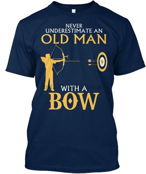 

должен - иметь старика с bow-никогда не занижена в стильная футболка (s-5xl