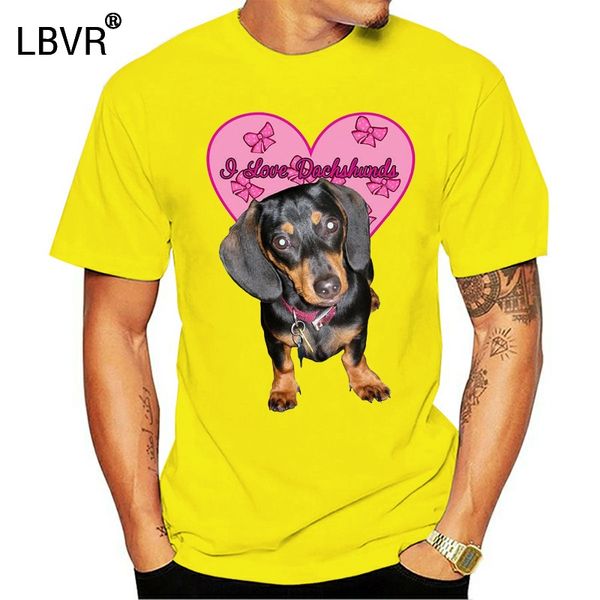 

dachshund dog i love dachshunds t shirt - choice of size colours