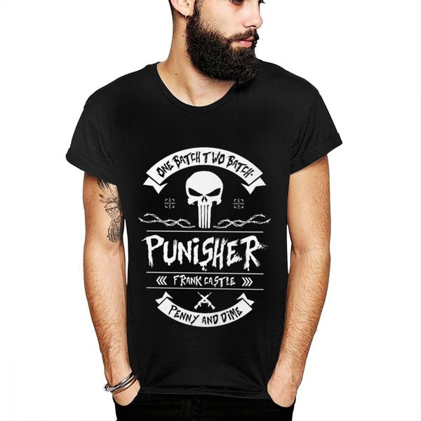 

anime punisher tees male fashionable s-6xl big size short sleeve 100% cotton popular round neck t shirt