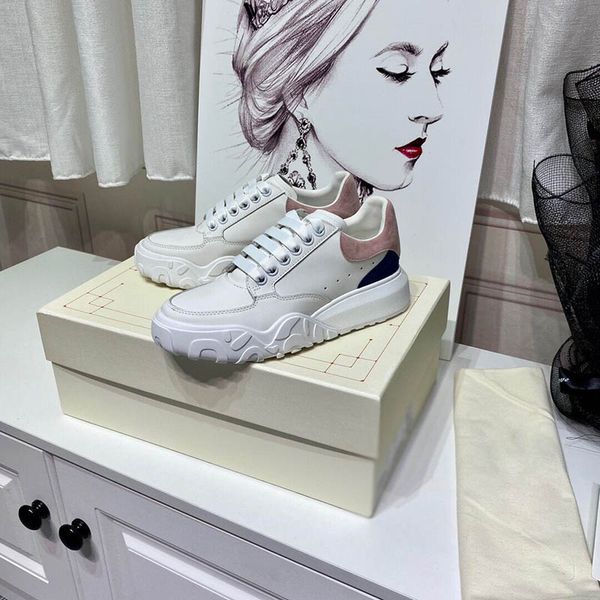 

womens luxury designer sneakers platform shoe lace-up leather casual shoes 2020 luxury designer women shoes designer trainers, Black