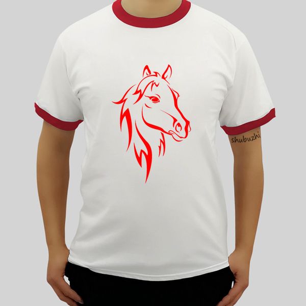 

fashion men raglan t shirt o-neck cotton hip hop mens tee shirts animal horse printed t-shirts fashion brand tshirt