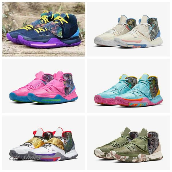 

new kyrie 6s 6 pre-heat tokyos nyc miamis men mens basketball shoes for high qaulity mens trainers che sneaker