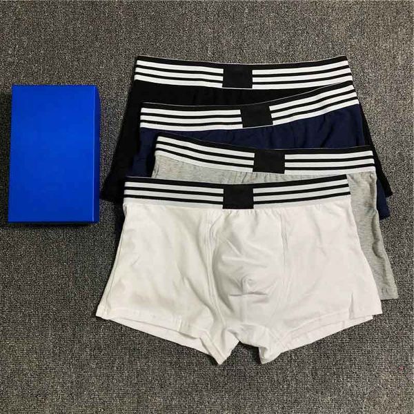 

2020 new fashion men's underwear europe and america style boxers male breathable boxers smooth fit not tight comfortable no curling, Black;white