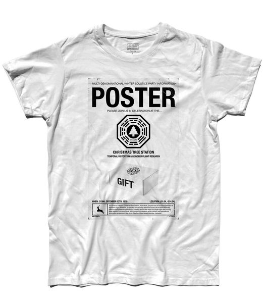 

футболка плакат затерянный логотип дхарма swan sawyer джек кейт tshirt