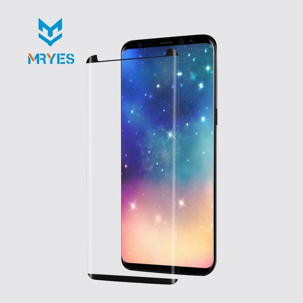 

wholesale 3d curved case friendly tempered glass slim edge screen protector front film for sumsung galaxy s9/s9 plus