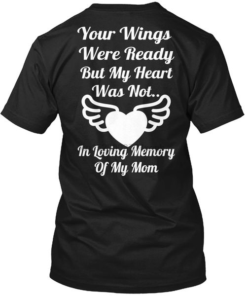 

мужчины тенниска в loving memory of mom ангел матери женщины футболки