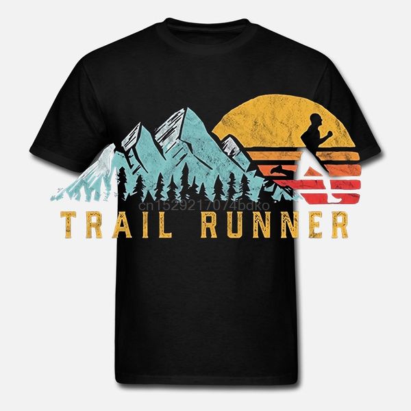

новое лето casual tee shirt trail runner - ретро стиль vintage виражи t-shirt