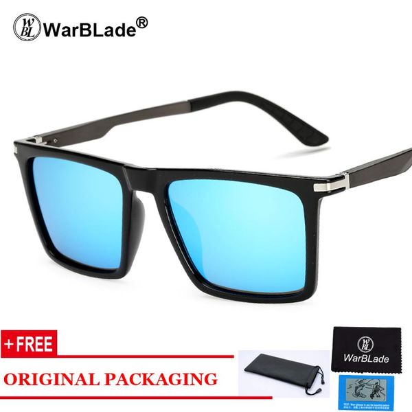 

warblade brand design men sunglasses polarized sun glasses mirror lens classic vintage male shades uv400 kp7035, White;black