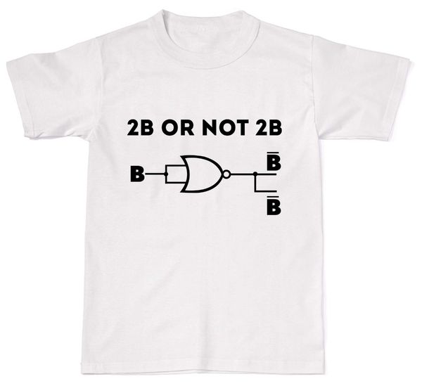 

2019 summer sale fashion 2b or not 2b funny nerd maths physics science geek t-shirt t shirt cotton