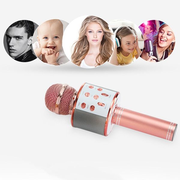 

microphones wireless karaoke microphone speaker ktv player echo system digital sound o mix singing machine ws858