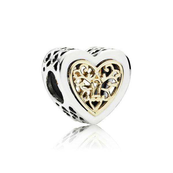 

new 100% 925 sterling silver 1:1 authentic 791740 locked hearts charm bracelet original women jewelry gift, Black