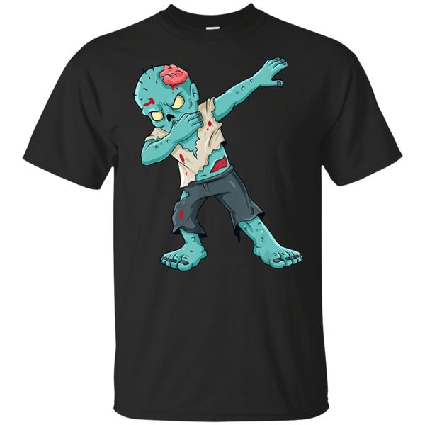 

men's dabbing zombie halloween boys kids funny dab t-shirt size m-3xl custom special print tee shirt