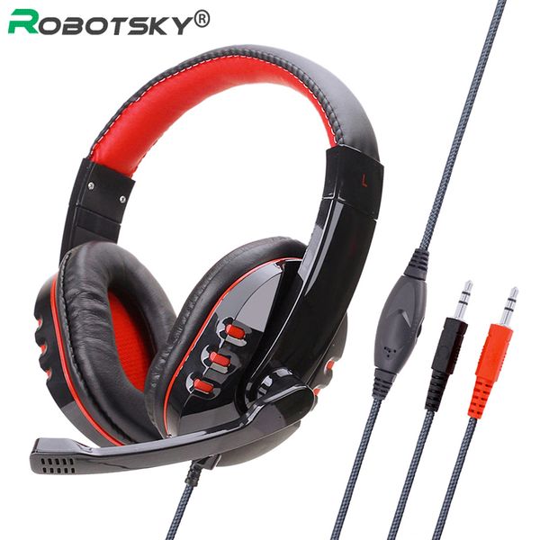 

wired pc headset sy733 wearing subwoofer gaming headphones with comfortable earmuff microphone&audio 3.5mm plug