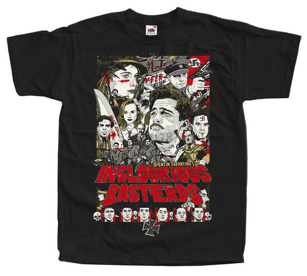 

inglourious basterds movie poster t shirt olive black red all sizes s to 4xl