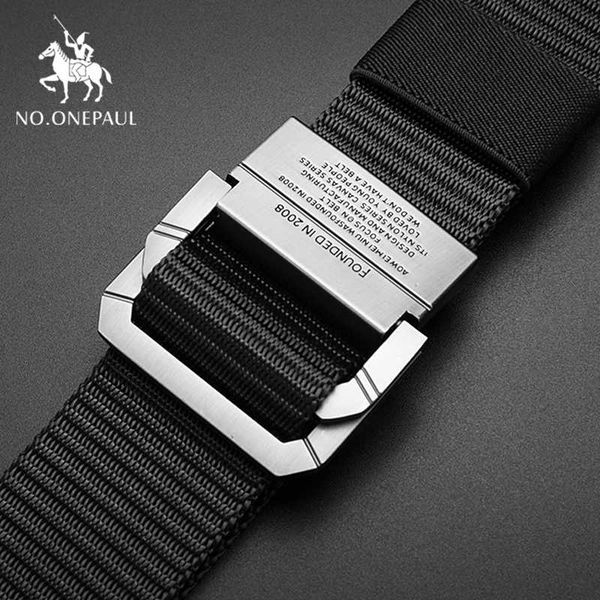 

new men belt breathable tactical belt alloy metal buckle adjustable outdoor soldier training hunting waist for men, Black;brown