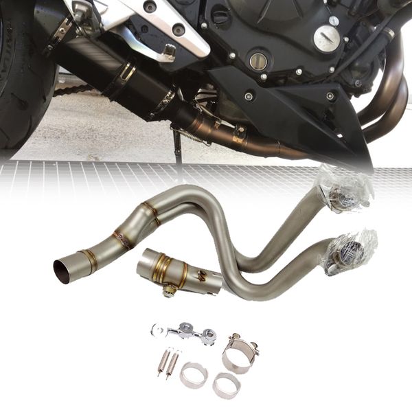 

for er6n er6f ninja 650 er6n er6f 2012 2013 2014 2020 2020 escape slip-on motorcycle exhaust pipe muffler with link pip