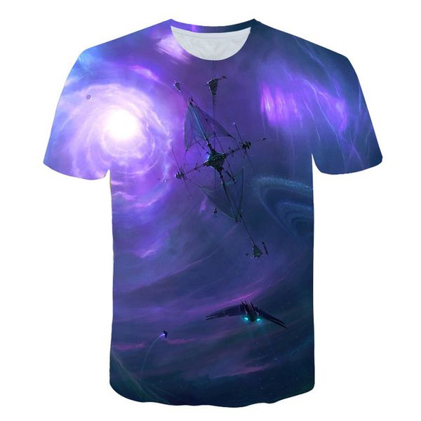 

new design men starry sky men 3d print shirts plus size hippie aesthetic men clothing