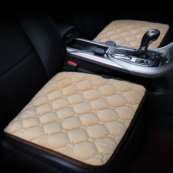 

warm heating car seat cover 12v heated auto front seat cushion plush heater winter control electric chair protector pad