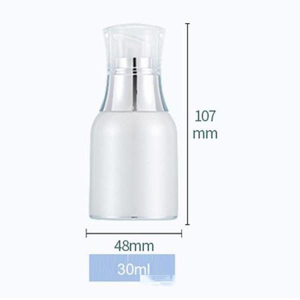 

plastic cosmetic jars containers set pearl white vacuum lotion toner essence cream bottle packing bottles makeup storage jar 0205pack