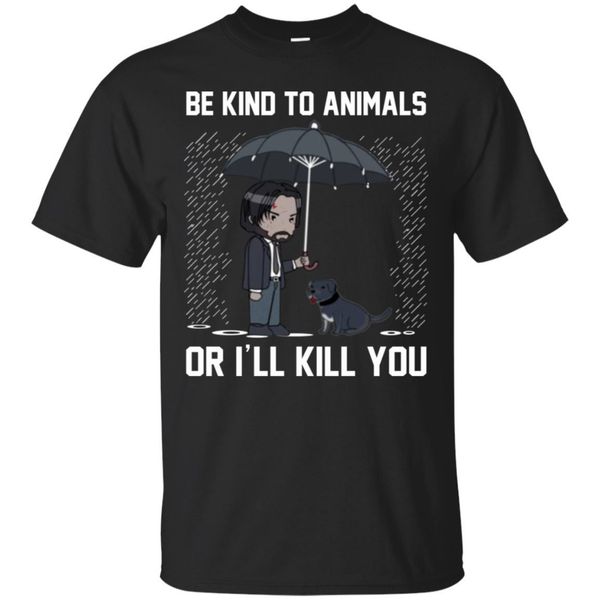 

keanu reeves t-shirt be kind to animal or i'll kill you shirt short sleeve cool casual pride t shirt men fashion
