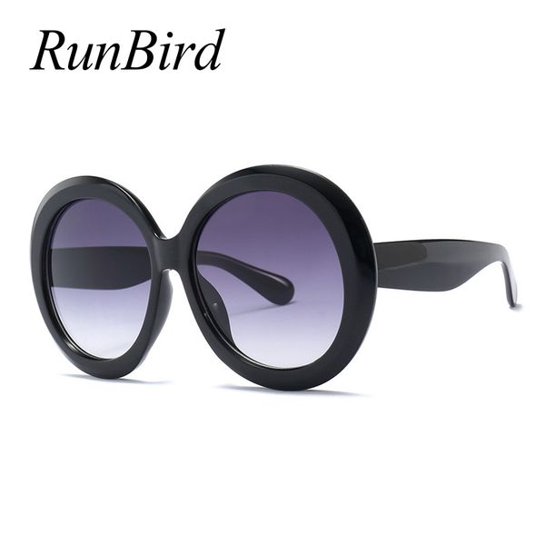 

runbird 2020 new women big frame round sunglasses fashion oversized goggle sun glasses women vintage shades eyewear 5397, White;black