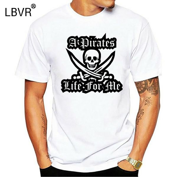 

a pirates life for me mens printed skull & crossbones vintage style t shirt fashion new tees tshirts