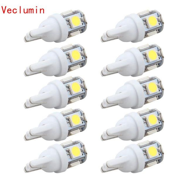 

10pcs led car dc 12v lampada light t10 super white 194 168 w5w t10 led parking bulb auto wedge clearance lamp