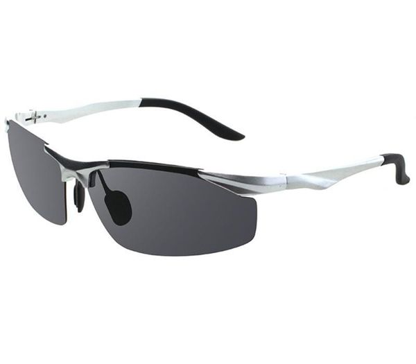 

driving polaroid sun glasses aluminum frame sports sunglasses men polarized driver retro uv400 anti-glare goggles, White;black