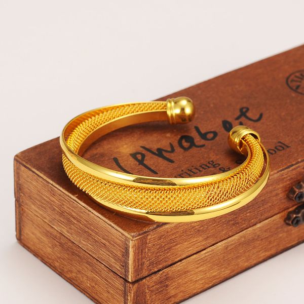 

bangrui wholesale gold color ethiopian bangle bracelet bangle african women jewelry gold dubai big circle bangles, Black