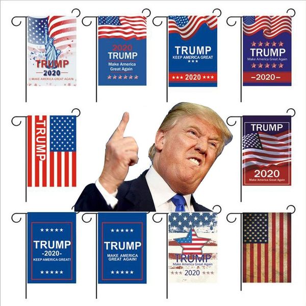 

president election 30*45cm decor banner donald trump flags for 2020 amercia president campaign banner ployester cloth pennant flags