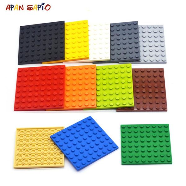 

12color diy 50шт blocks совместимые дети для кирпичи игрушки dots обучающие brands креативный 8х8 размер здания цифры thin vwsft ly_bags