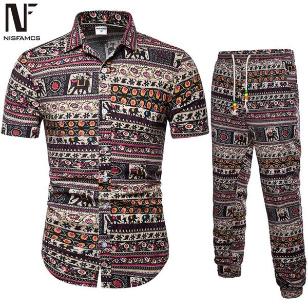 

novelty fitness set men punk rock streetwear suit fitness summer african tracksuits suit harajuku flowers clothes mens vintage, Gray
