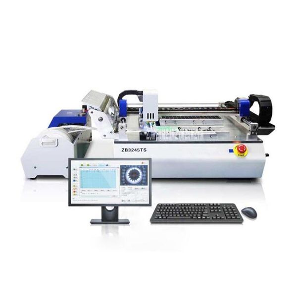 

zb3245ts automatic smt pick place machine visual positioning placement led mounting machine small smt mounter 220v/110v 150w