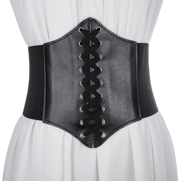 

2020 corset wide pu leather slimming body belts for women elastic high waist belts cinto sobretudo feminin ceinture femme fajas, Black;brown