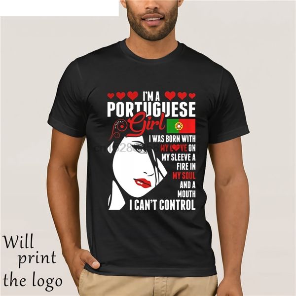 

funny t-shirt for men women novelty t-shirt im a portuguese cool girl t-shirt