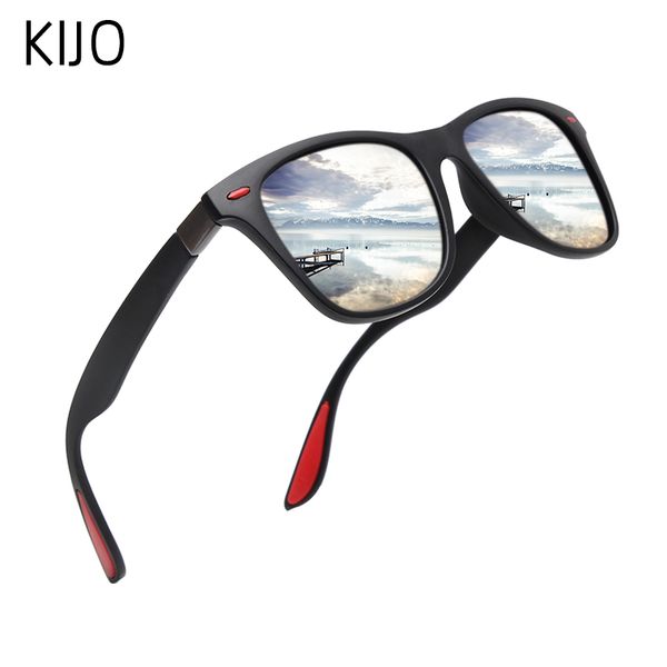 

classic polarized sunglasses men women brand design driving square frame sun glasses male goggle uv400 gafas de sol, White;black