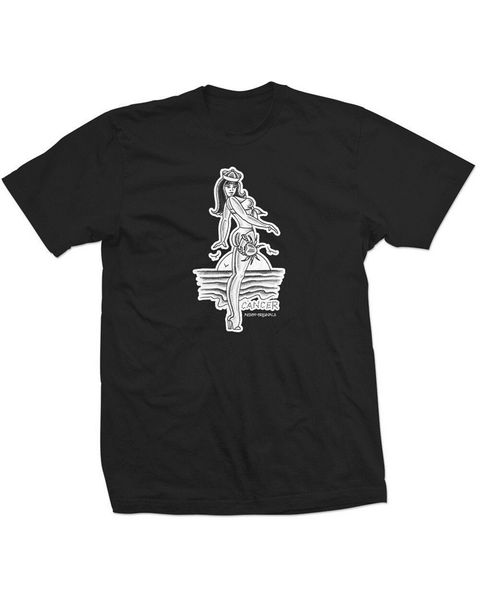 

brand new mens cancer retro zodiac tee shirt black small-3xlarge fashion tee tshirt