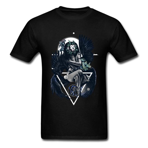 

o m e n t-shirt men slim fit t shirt woman devil angel tees classic art design tshirt streetwear cotton hip hop clothes