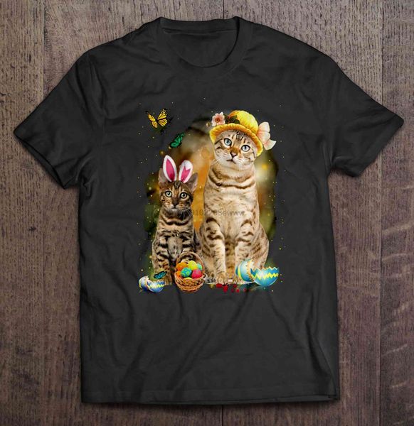 

men t shirt bengal cat happy easter day women t-shirt