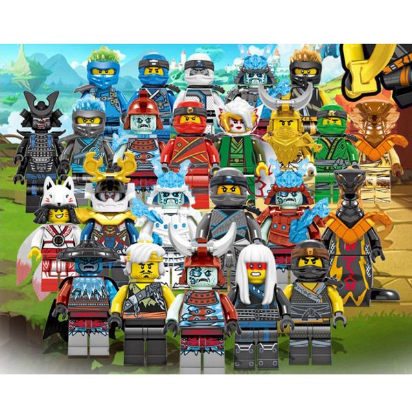 

skylor samukai morro kai jay cole zane lloyd nya ronin pythor mini ninjagoed figure building blocks toy