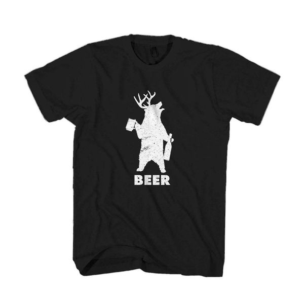 

new funny beer bear-deer weareyawn fashion t-shirt size usa
